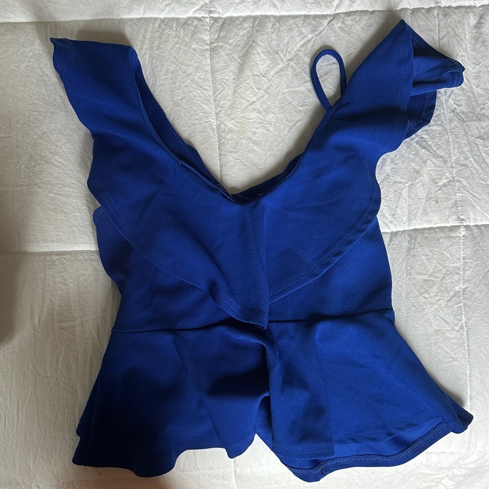 Elegant Blue Women's Top